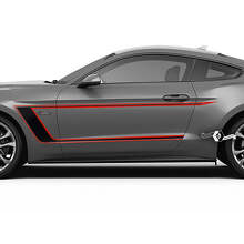 Kit d'autocollants vinyle pour bandes latérales sur portes Accent pour Musclecar Shelby GT500 GT350 Mach1_2