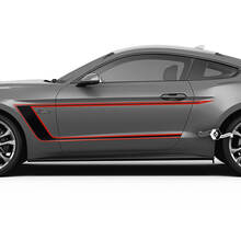 Paire de bandes de portes pour Ford Mustang Shelby GT500 GT350 Mach 1 Mach 1 2 couleurs
 2