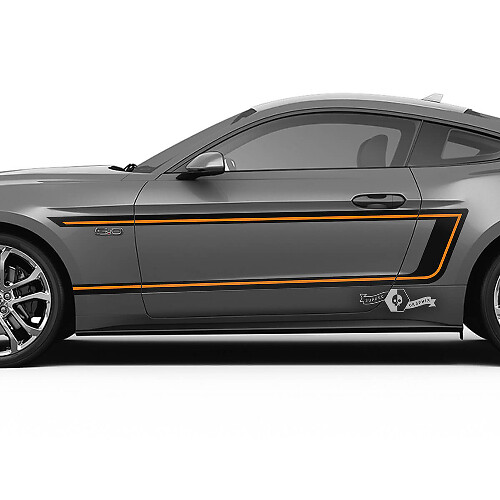 Kit d'autocollants vinyle latéraux à rayures C inversées pour Musclecar Musclecarmodel 2015-23