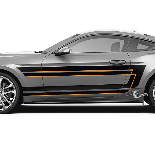 Autocollant Bande Latérale Porte et Aile Pour Ford Mustang Shelby GT500 GT350