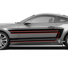 Bandes de garde-boue de portes pour Ford Mustang Shelby GT500 GT350 GT500 GT350 Mach 1 Mach 1 Logo 2 couleurs
 2