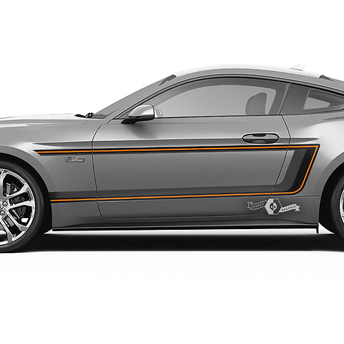Kit d'autocollants latéraux à bandes rétro pour Musclecar Musclecarmodel 2015-23