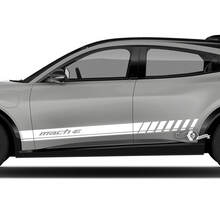 Paire Ford Mustang MACH-E MACH E Rocker Panel Stripes Side Door Decal autocollants en vinyle
 2