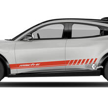 Paire Ford Mustang MACH-E MACH E Rocker Panel Stripes Side Door Decal autocollants en vinyle
 3