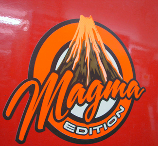 Par JEEP Badge Emblème « MAGMA EDITION » Vinyl Sticker Decal ATV Truck Hawaii Jeep