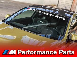 Autocollant de décalcomanie de fenêtre de bannière de pare-brise de pièces de performance BMW M
