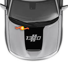 Autocollant de capot 1392 Hash Stripes pour Dodge Charger 2015-2024
 2