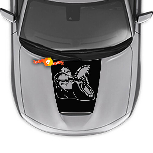Autocollant Vinyle Capot Style Scat Pack pour Dodge Charger 2015-2024