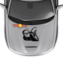 Autocollant Vinyle Capot Style Scat Pack pour Dodge Charger 2015-2024_3