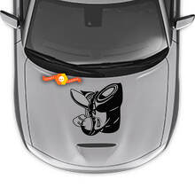 Autocollant Vinyle Capot Style Scat Pack pour Dodge Charger 2015-2024_4