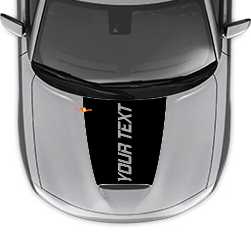 Autocollant vinyle personnalisé « Blackout » pour capot Dodge Charger 2015-2024