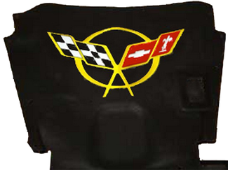 Décalque de logo de capot jaune Corvette C5 Sticker