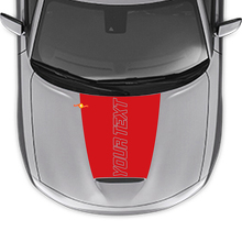 Autocollant vinyle personnalisé avec contour de texte pour capot Dodge Charger 2015-2024_3