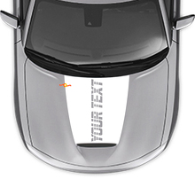 Autocollant en vinyle personnalisable pour capot Strobe pour Dodge Charger 2015-2024_2