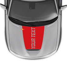 Autocollant en vinyle personnalisable pour capot Strobe pour Dodge Charger 2015-2024_3