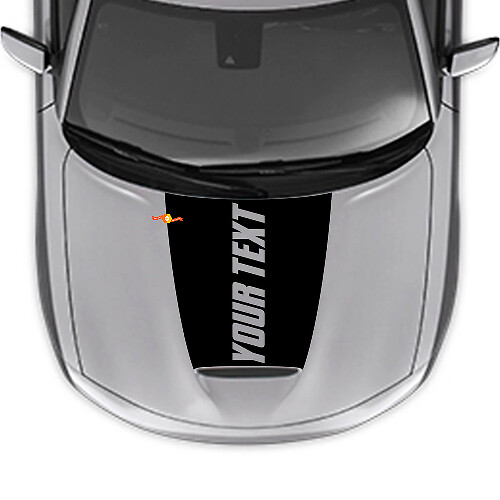 Autocollant en vinyle avec lettrage personnalisé pour capot Dodge Charger 2015-2024