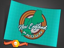 PAIRE New England Granite State Proud State Pride Bumper Sticker Decal New England JEEP 2