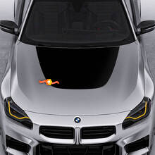 2023 BMW M2 G87 M Performance Parts Hood Wrap Autocollant en vinyle
 2