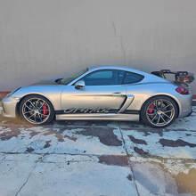 Kit de décalcomanies en vinyle bandes latérales style GT4 MR pour Porsche 718 Cayman_2