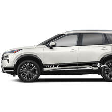 Paire Nissan Rogue Side Door Rocker Panel Stripes Autocollant Autocollant Vinyle Graphique
 3