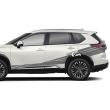 Paire Nissan Rogue Porte latérale Rocker Panel Arrière Fender Stripes Autocollant Vinyl Graphic
 3