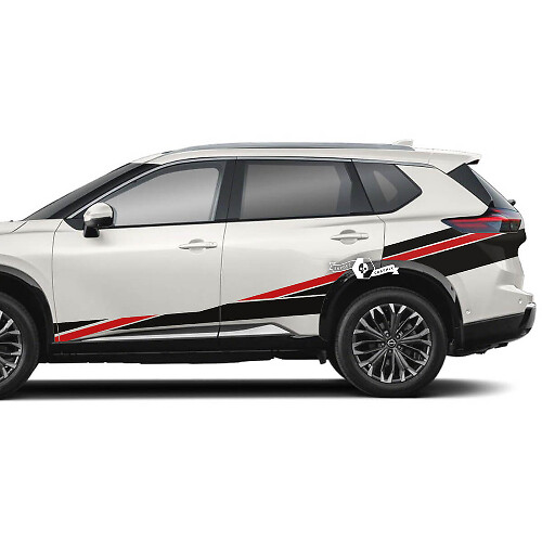 Autocollants en vinyle décoratifs pour portes latérales et ailes arrière pour Nissan Rogue