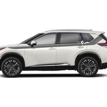 Paire Nissan Rogue Side Up Door Dual Stripes Autocollant Autocollant Vinyle Graphique
 2