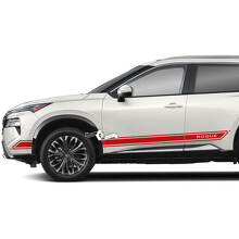 Paire Nissan Rogue Side Door Rocker Panel Stripes Autocollant Autocollant Vinyle Graphique
 2