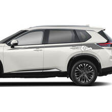 2x Nissan Rogue Side Up Door Stripes Autocollant Autocollant Vinyle Graphique
 2