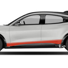 Paire Ford Mustang MACH-E MACH E Trim Rocker Panel Stripes Side Door Decal autocollants en vinyle
 3