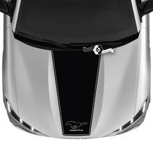 Capot Ford Mustang MACH-E MACH E Logo droit contour autocollants en vinyle
 2