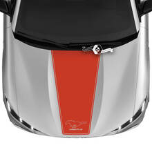 Capot Ford Mustang MACH-E MACH E Logo droit contour autocollants en vinyle
 3