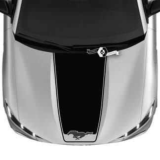 Capot Ford Mustang MACH-E MACH E Logo droit Lignes de contour Autocollants en vinyle
