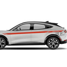 Paire Ford Mustang MACH-E MACH E Garde-boue avant Top Line Stripes Porte latérale Autocollants en vinyle
 3