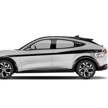 Paire Ford Mustang MACH-E MACH E Garde-boue avant Top Line Stripes Porte latérale Garde-boue arrière Autocollants en vinyle
 3