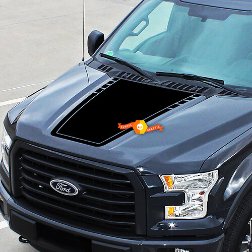 Capot Ford F-150 F150 Contour Wrap Vinyl Graphics Autocollant autocollant
