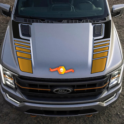 Musclecar truck Tremor Pickup Hood Graphics Musclecar Autocollants en vinyle Décalcomanies 2 couleurs
