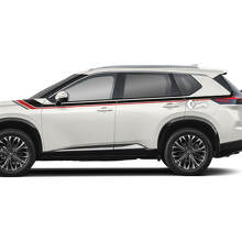 Paire Nissan Rogue Porte Latérale Rocker Panneau Arrière Fender Stripes Autocollant Vinyle Graphique 3 Couleurs
 2