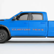 Kit de décalcomanies vinyle lettrage personnalisé pour porte latérale Dodge Ram Power Wagon_2