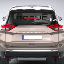 Décalque de vitre arrière pour Nissan Rogue Autocollant en vinyle Graphique 2 couleurs
 2