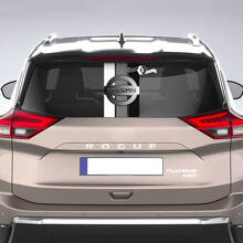 Autocollant de fenêtre arrière pour Nissan Rogue, autocollant en vinyle graphique à rayures tricolores
 3
