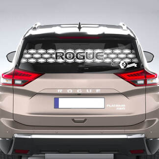 Autocollant de fenêtre arrière pour Nissan Rogue avec carte topographique, autocollant en vinyle graphique
 1