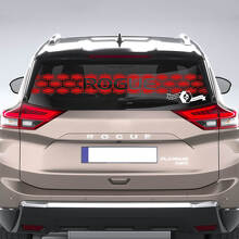 Décalque de vitre arrière pour Nissan Rogue Logo Autocollant vinyle graphique
 3
