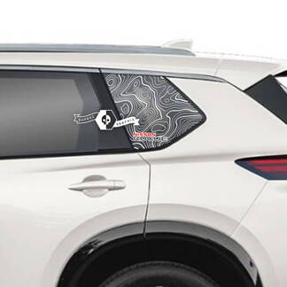 Nissan Rogue Side Fenêtre arrière Vinyle Autocollant Autocollant Graphique
