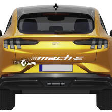 Autocollant à rayures à carreaux arrière pour Ford Mustang MACH-E MACH E, autocollant en vinyle
 5