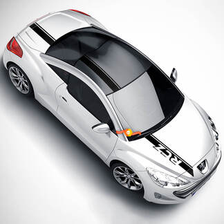 Peugeot RCZ ensemble complet de carrosserie Sport voiture capot capot autocollant queue toit décor vinyle
