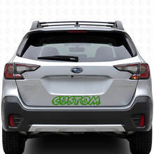 Autocollant vinyle personnalisé Style Forêt pour porte de coffre Suba Outback_3