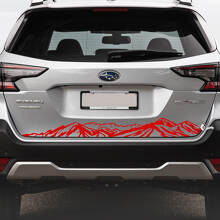 Autocollant en vinyle pour hayon arrière Mountain Range pour Subaru Outback_3