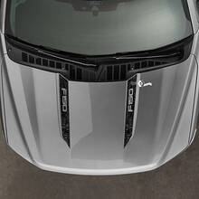Ford F-150 2021-2024 Large capot Spear Stripes Carte topographique Conception Autocollants en vinyle Décalcomanies
 3