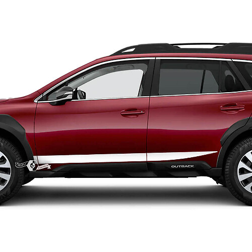Kit d'autocollants vinyles bandes latérales effilées pour Subaru Outback